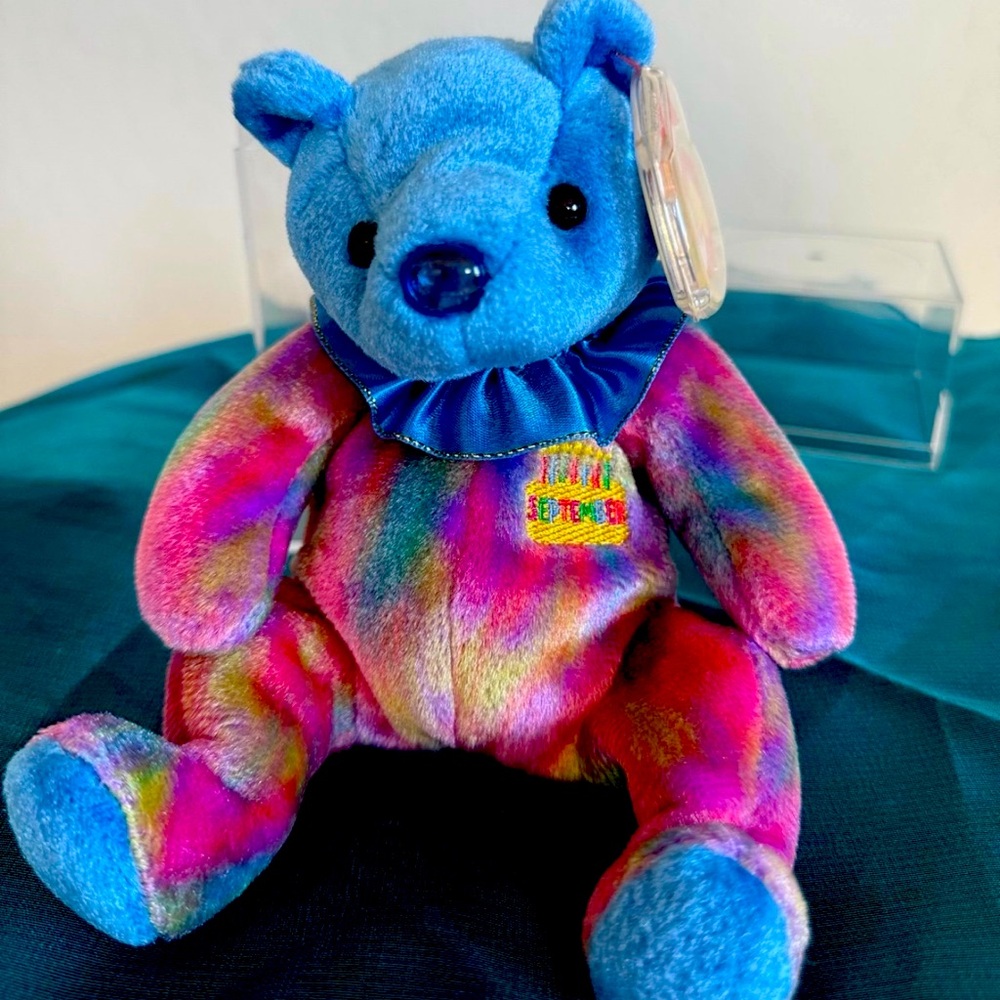 Ty Beanie Baby - SEPTEMBER Birthday Bear 7.5" NEW MWMTs Plush Stuffed Animal Toy